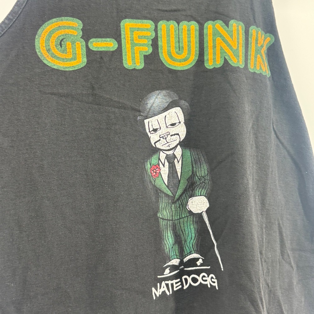 Nate Dogg‎ G-Funk Alstyle Classic Men 2XL Black Tank Top Graphic Hip Hop Rap Tee